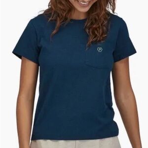 Patagonia W'S CLEAN CLIMB BLOOM POCKET RESPONSIBILI-TEE
- tidepool blue